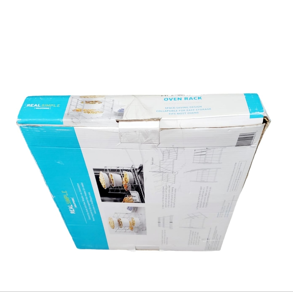 Real Simple Solutions 3-Tier Adjustable Oven Rack Collapsible NIB - Picture 3 of 4